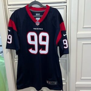 YOUTH NIKE AUTHENTIC SZ L TEXANS 99 WATT JERSEY
